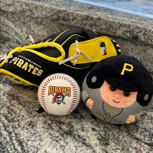 Kids Pirates Baseball Set - Black and Yellow